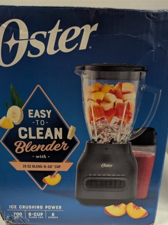 Oster Other - Oster Easy to Clean 700 Watt Blender with 20 Ounce Blend-N-Go Cup in Grey